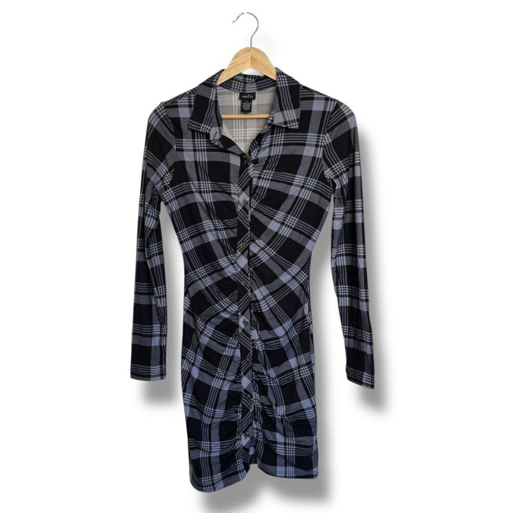 🔥4/$25 Rue 21 Plaid Shirt Dress Women’s Size Small